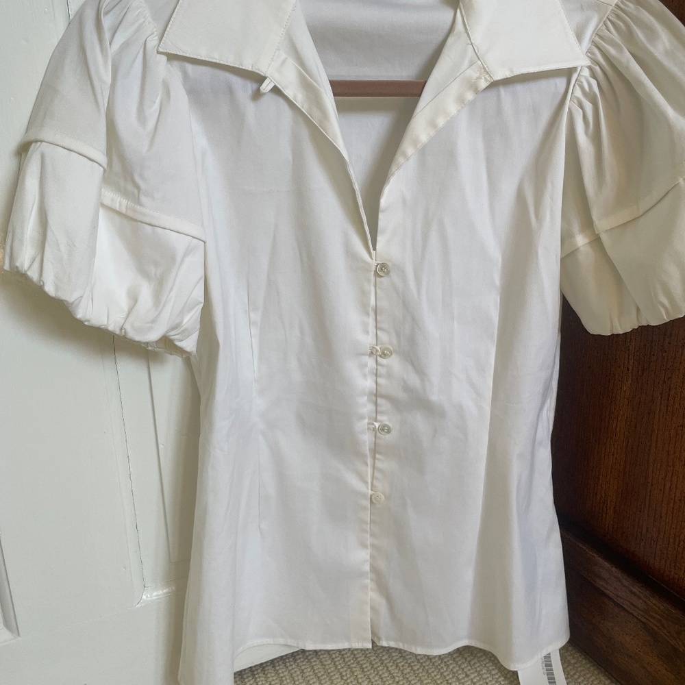 Theory cream shirt